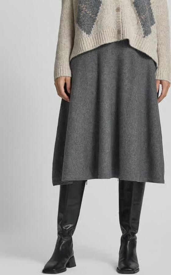 LUISA CERANO Midirok van mix van wol en kasjmier - Foto 3