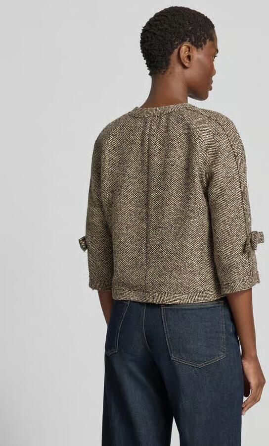 LUISA CERANO Regular fit blazer met ronde hals en 3 4-mouw - Foto 3
