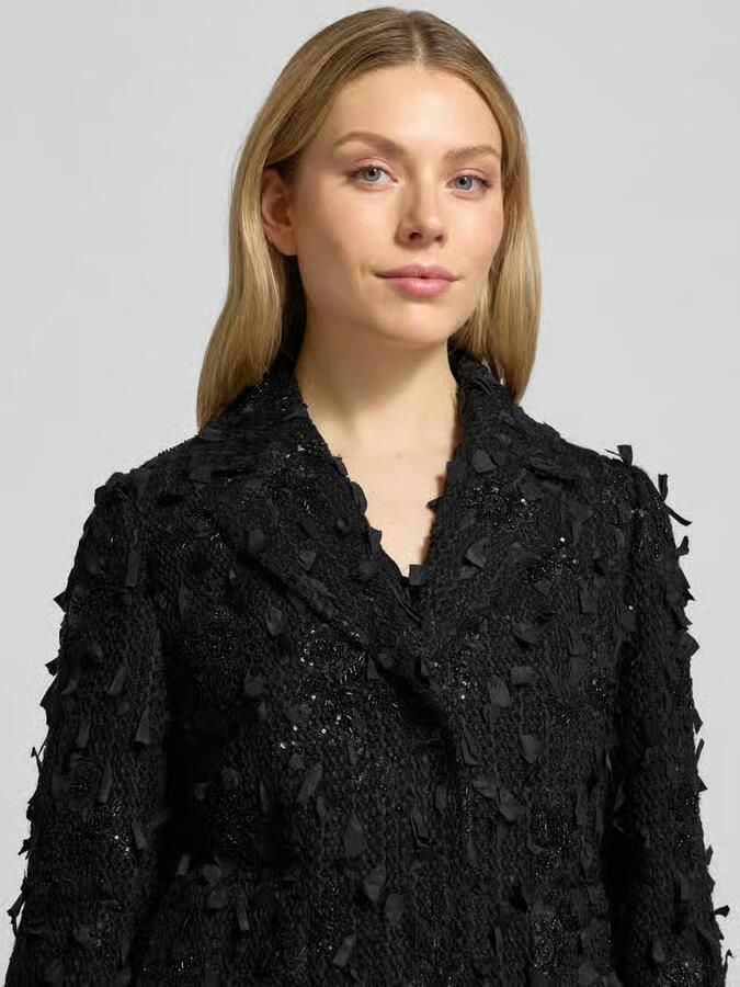 LUISA CERANO Regular fit Blazer met Structuurpatroon en Pailletten