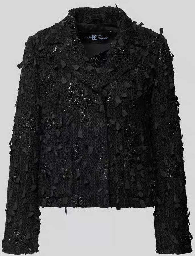 LUISA CERANO Regular fit Blazer met Structuurpatroon en Pailletten - Foto 2
