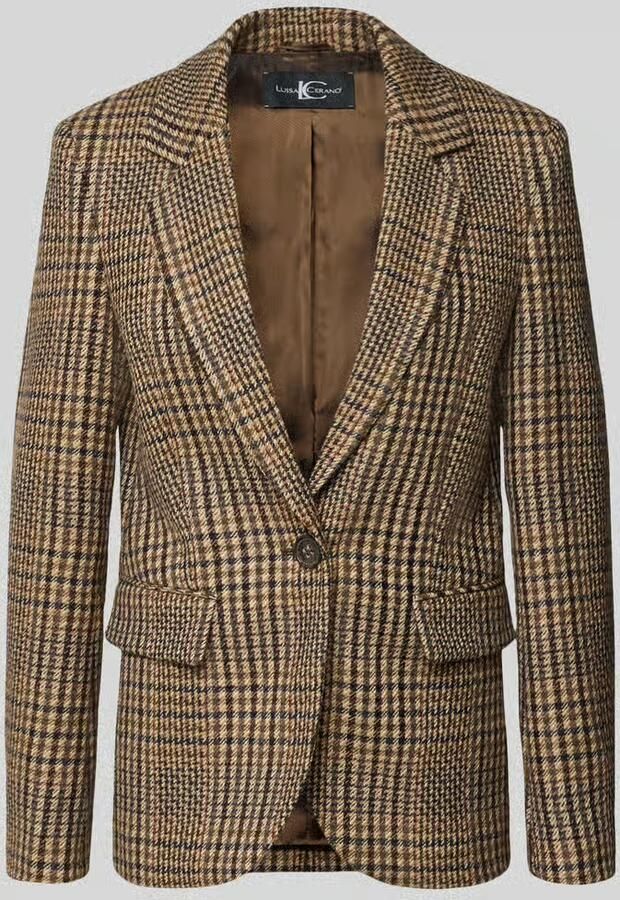 LUISA CERANO Regular fit blazer van viscosemix