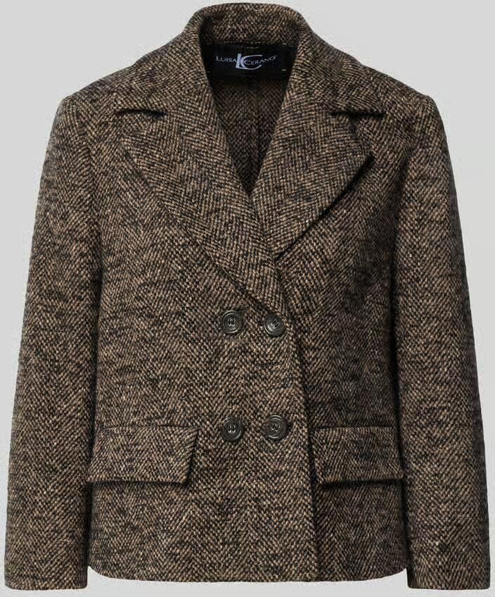 LUISA CERANO Regular fit blazer van wolmix met alpaca-aandeel