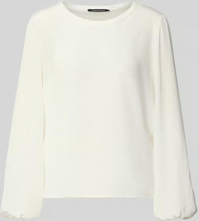 LUISA CERANO Regular fit blouse in semi-transparant design