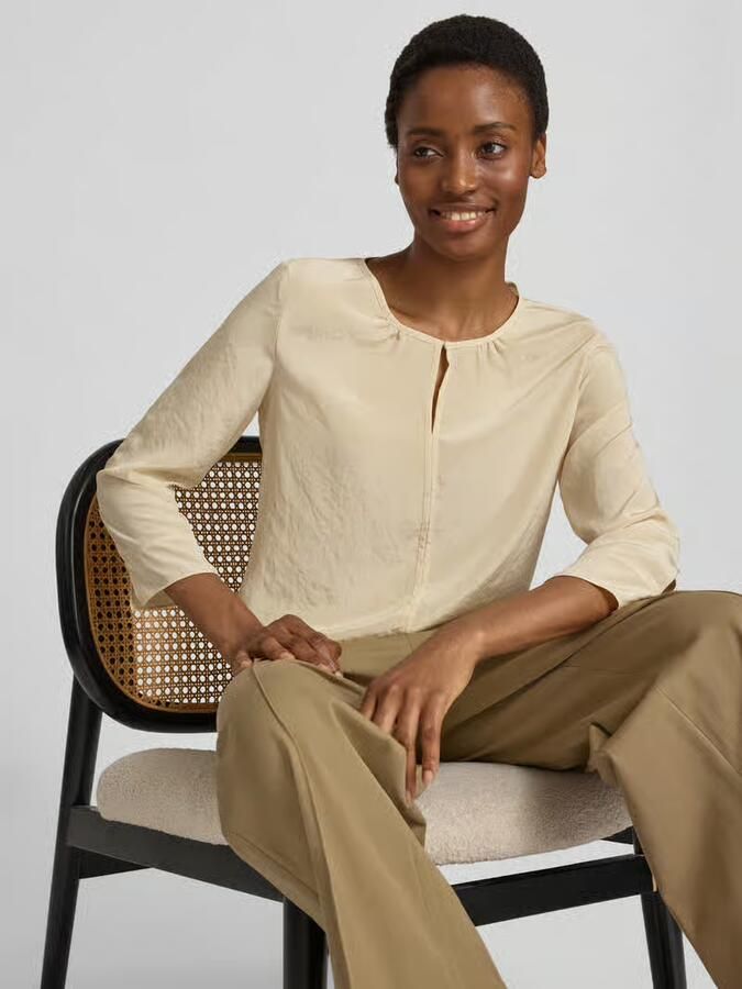 LUISA CERANO regular fit blouse met 3 4-mouw - Foto 2