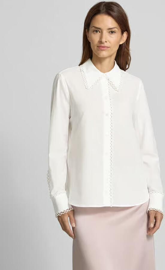 LUISA CERANO Regular fit blouse met gehaakt kant - Foto 2