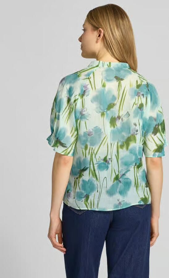 LUISA CERANO regular fit blouse van lyocell-ramie-mix - Foto 3