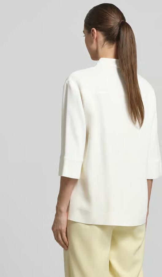 LUISA CERANO regular fit blouse van mix van viscose en elastaan met 3 4-mouw - Foto 4
