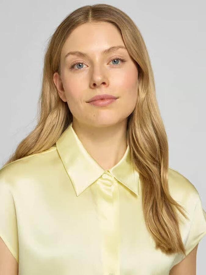 LUISA CERANO regular fit blouse van zijde met knoopsluiting