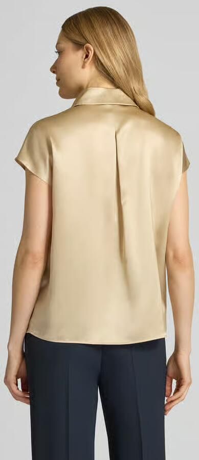 LUISA CERANO regular fit blouse van zijde met knoopsluiting - Foto 3