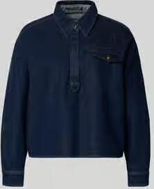 LUISA CERANO Regular fit Jeansblouse met Borstzak