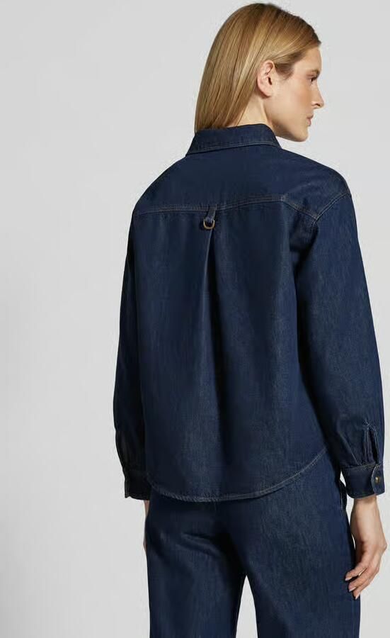 LUISA CERANO Regular fit Jeansblouse met Borstzak - Foto 3