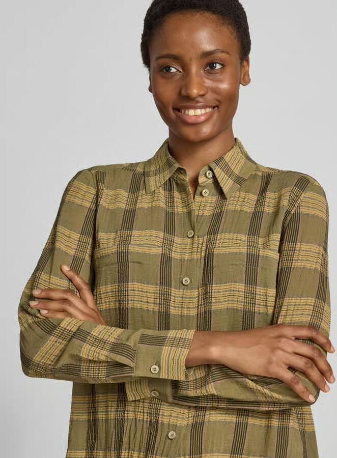 LUISA CERANO regular fit overhemdblouse in all-over look - Foto 2