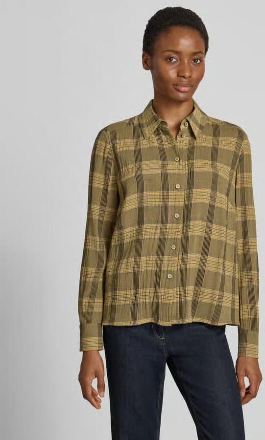 LUISA CERANO regular fit overhemdblouse in all-over look - Foto 3