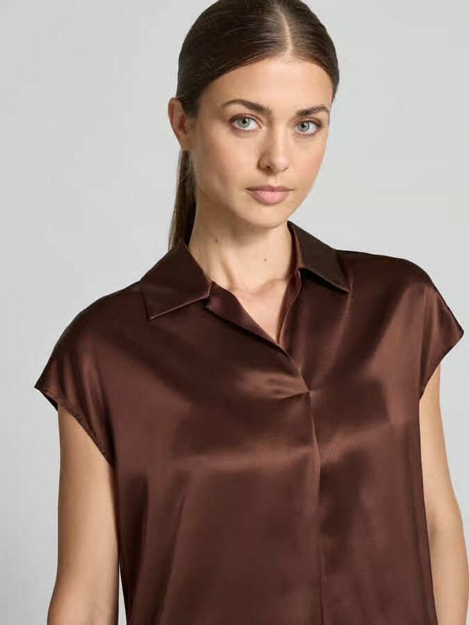 LUISA CERANO Regular fit overhemdblouse van pure zijde - Foto 2