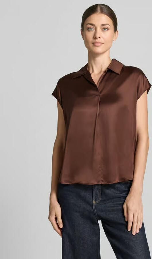 LUISA CERANO Regular fit overhemdblouse van pure zijde - Foto 3