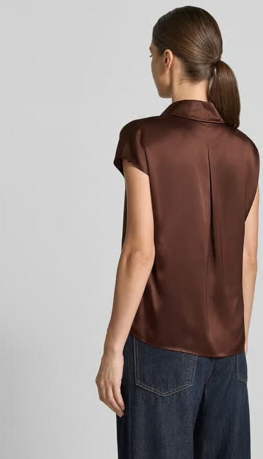 LUISA CERANO Regular fit overhemdblouse van pure zijde