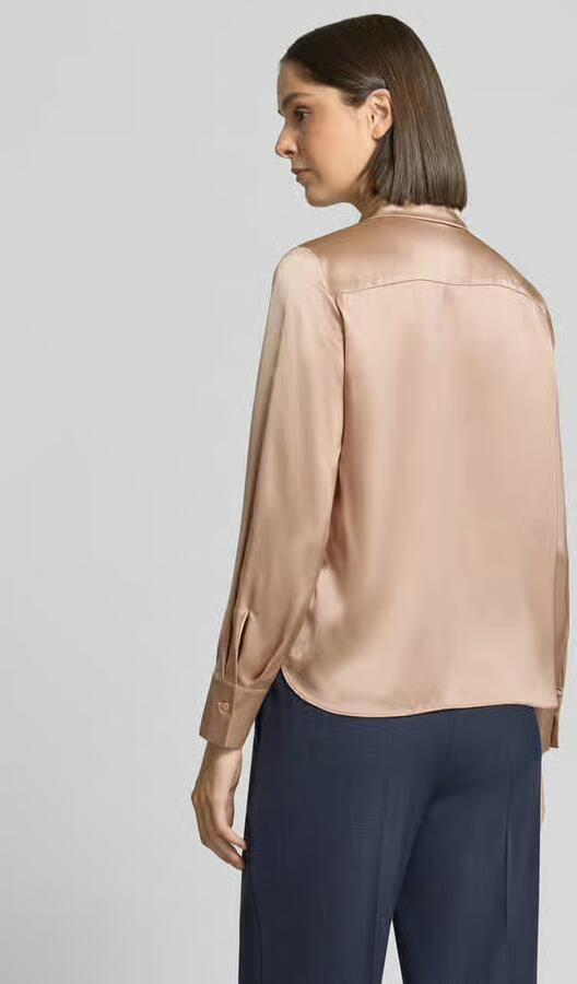LUISA CERANO Regular fit overhemdblouse van pure zijde - Foto 3