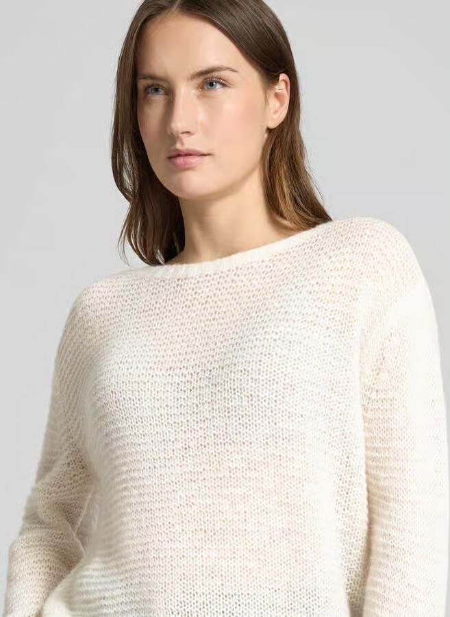 LUISA CERANO Regular fit pullover met alpaca in gebreide look - Foto 2
