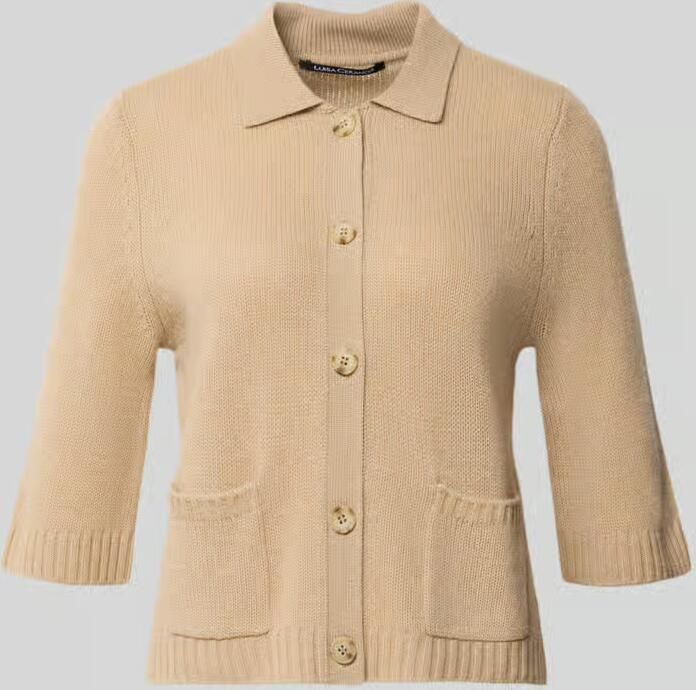 LUISA CERANO regular fit vest van wolmix met kasjmiergehalte