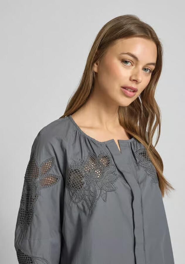 LUISA CERANO Relaxed fit blouse met 3 4-mouwen - Foto 2