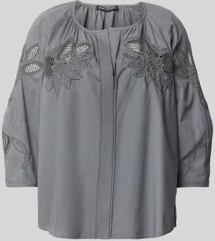 LUISA CERANO Relaxed fit blouse met 3 4-mouwen - Foto 3