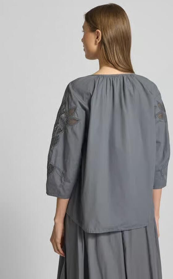 LUISA CERANO Relaxed fit blouse met 3 4-mouwen - Foto 4