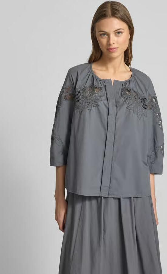 LUISA CERANO Relaxed fit blouse met 3 4-mouwen - Foto 5