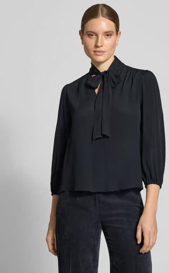 LUISA CERANO relaxed fit blouse met zijde-aandeel - Foto 3
