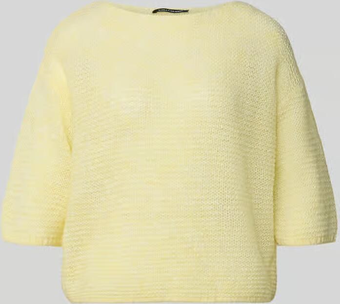 LUISA CERANO relaxed fit gebreid shirt met alpaca met tricotlook - Foto 2