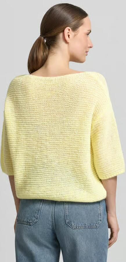 LUISA CERANO relaxed fit gebreid shirt met alpaca met tricotlook - Foto 3