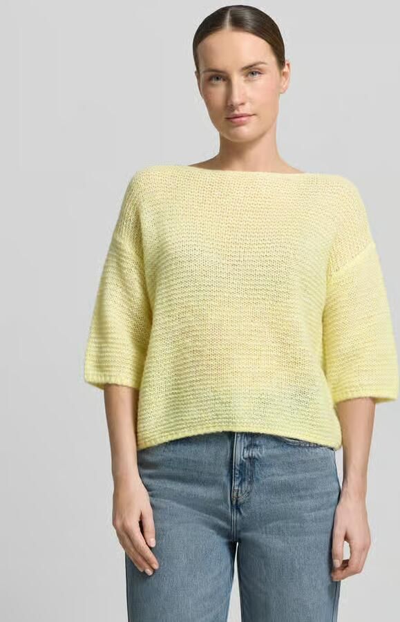 LUISA CERANO relaxed fit gebreid shirt met alpaca met tricotlook - Foto 2