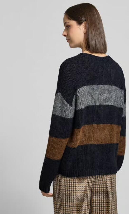 LUISA CERANO relaxed fit gebreide pullover van materiaalmix met alpaca-aandeel - Foto 2