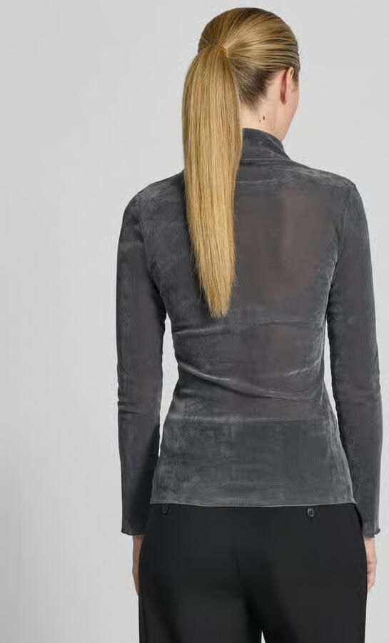 LUISA CERANO Shirt met lange mouwen en opstaande kraag