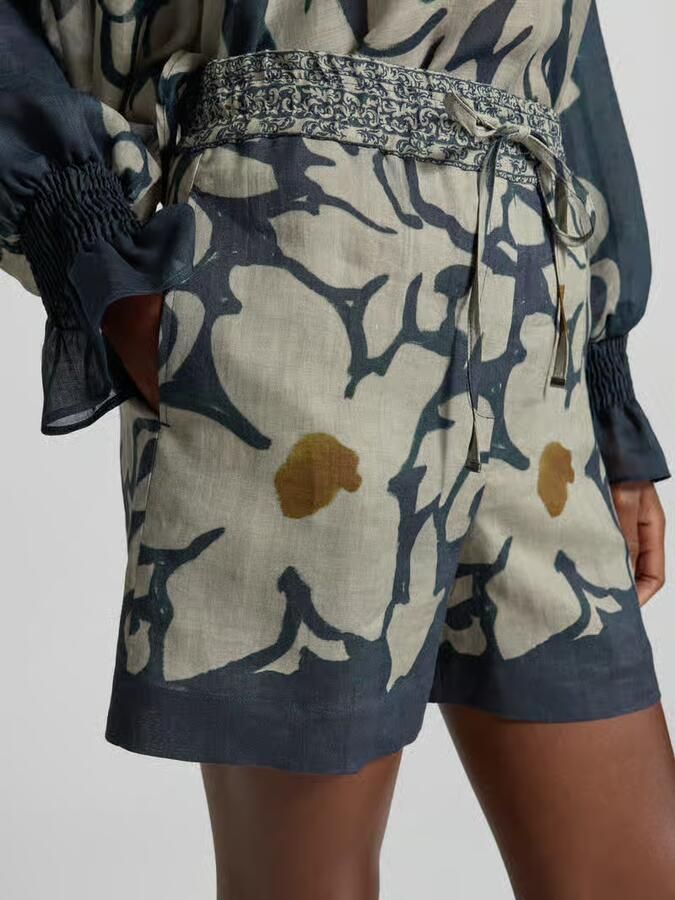 LUISA CERANO Shorts van ramie in allover-look