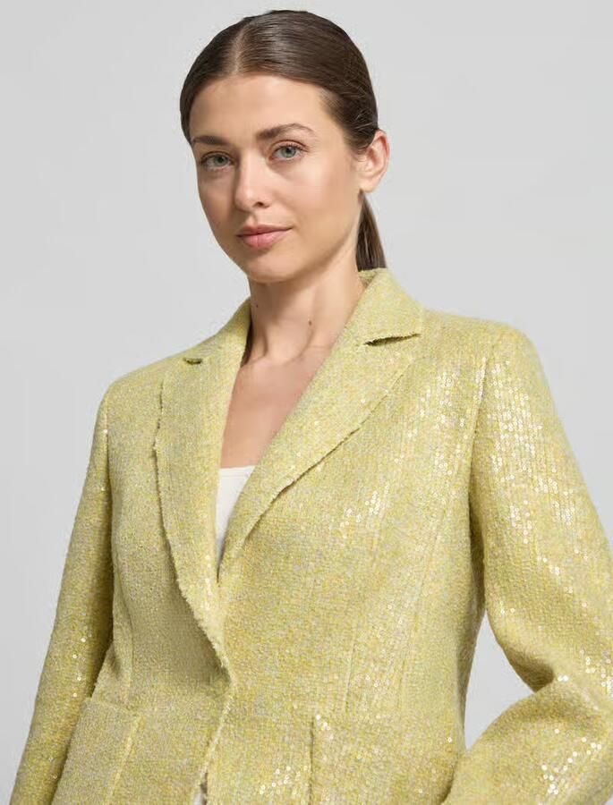 LUISA CERANO slim fit blazer met pailletten