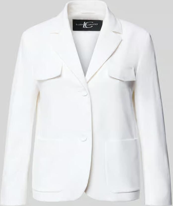 LUISA CERANO slim fit blazer met reverskraag - Foto 2