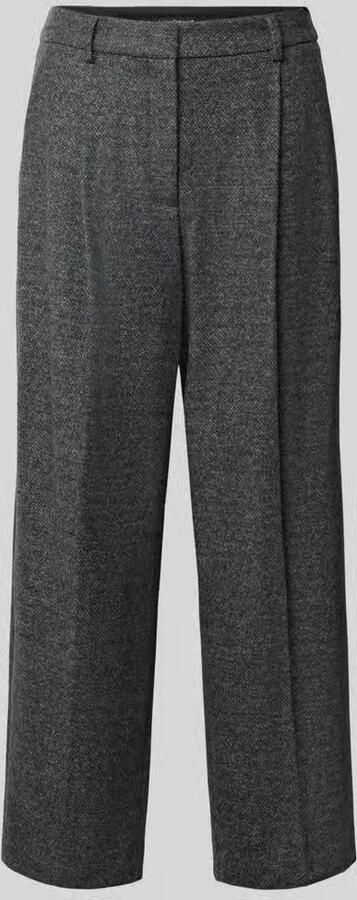 LUISA CERANO straight fit broek met wol en viscosemix