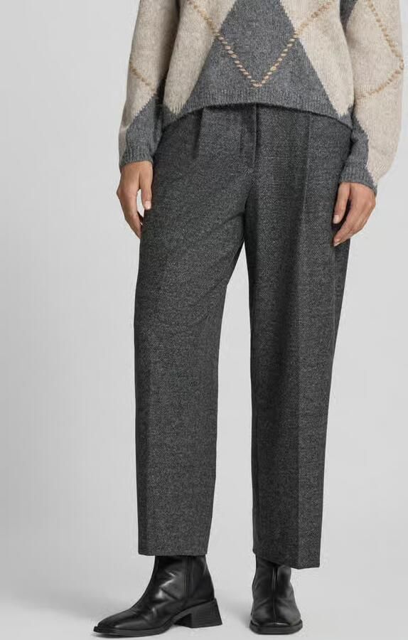 LUISA CERANO straight fit broek met wol en viscosemix - Foto 2