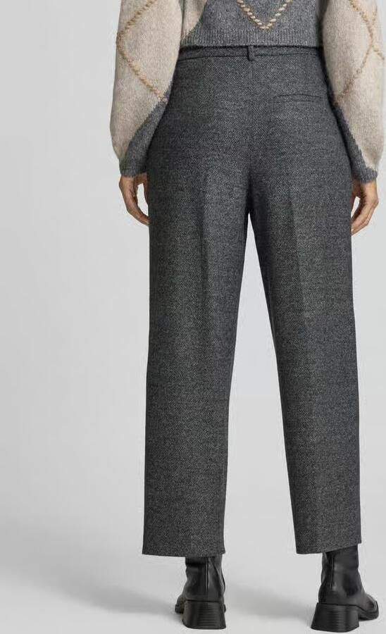 LUISA CERANO straight fit broek met wol en viscosemix - Foto 3