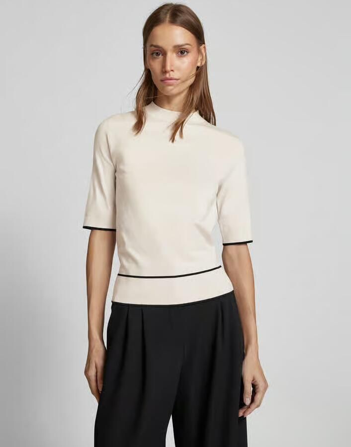 LUISA CERANO T-shirt met siernaden - Foto 2