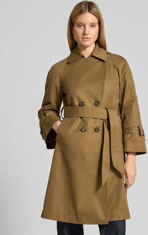 LUISA CERANO Trenchcoat met reverskraag en strikceintuur - Foto 2
