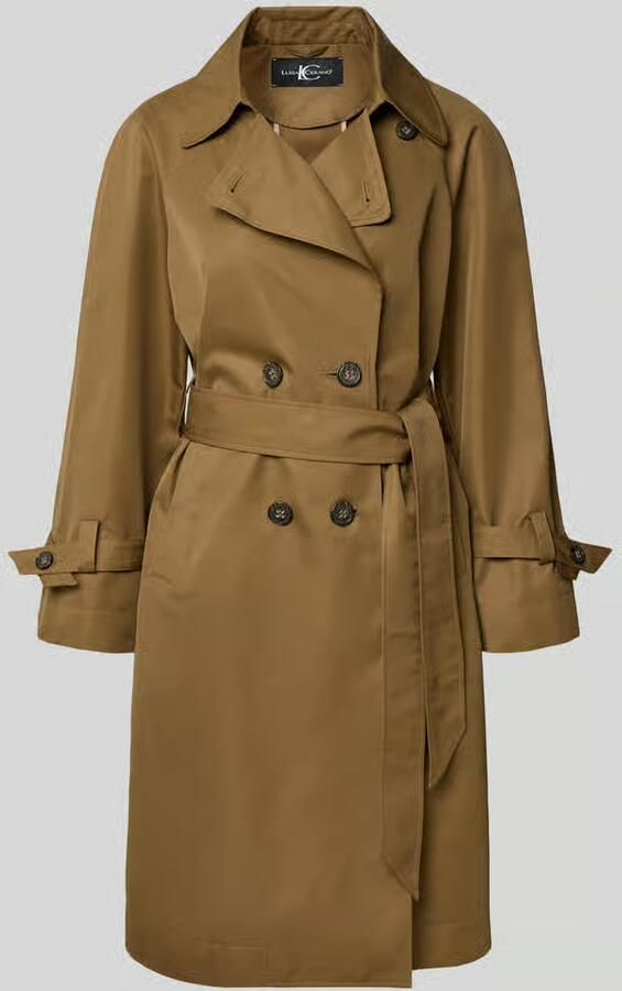 LUISA CERANO Trenchcoat met reverskraag en strikceintuur - Foto 2