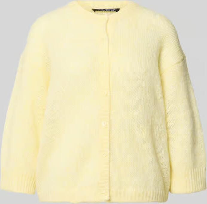 LUISA CERANO Vest met ronde hals en knoopsluiting