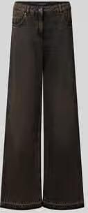 LUISA CERANO wide fit jeans met knoopsluiting