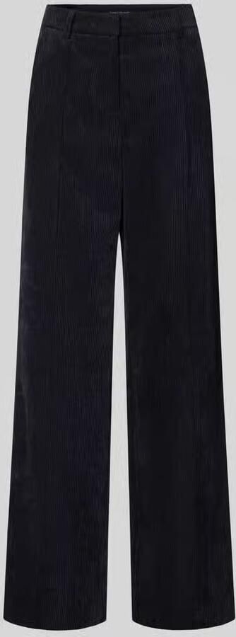 LUISA CERANO Wide fit stoffen broek in corduroy look
