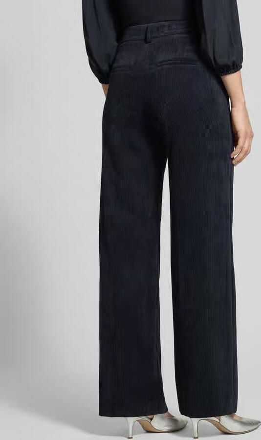 LUISA CERANO Wide fit stoffen broek in corduroy look - Foto 3