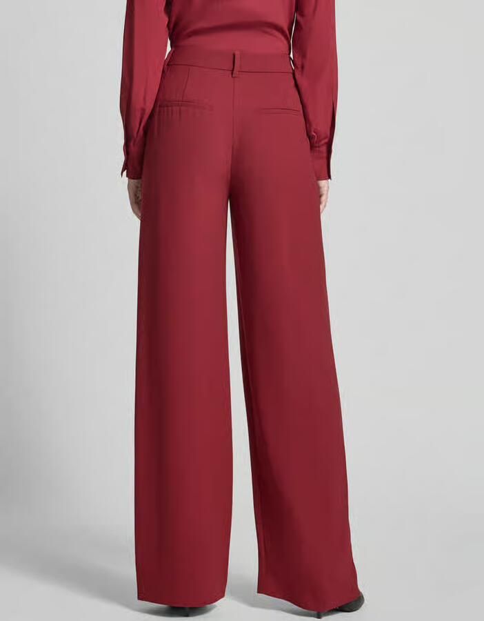 LUISA CERANO Wide fit stoffen broek met paspelzakken
