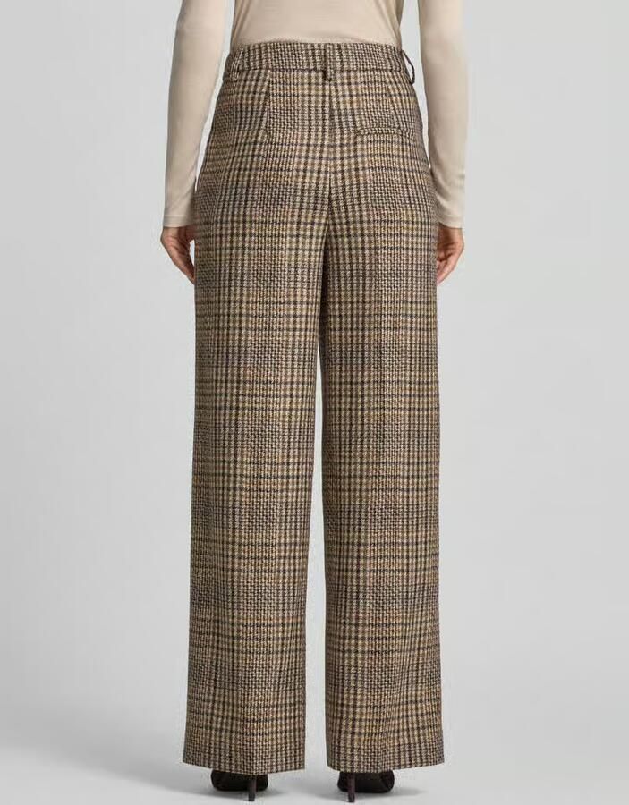 LUISA CERANO wide fit stoffen broek van zuivere scheerwol - Foto 2