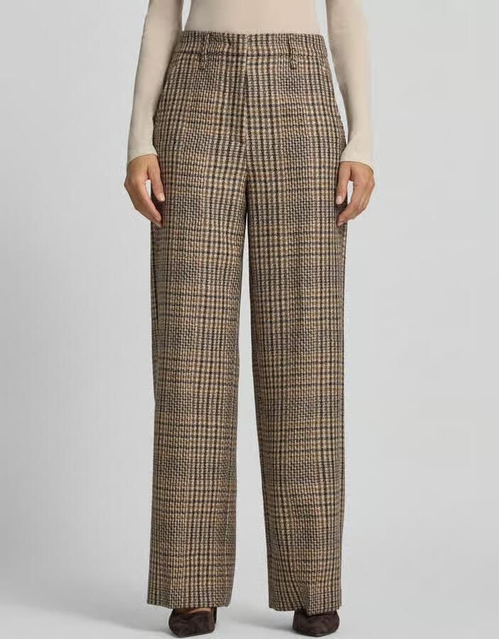 LUISA CERANO wide fit stoffen broek van zuivere scheerwol - Foto 3
