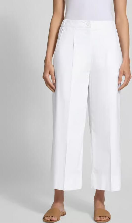 LUISA CERANO Wide leg bandplooibroek met elastische band - Foto 2